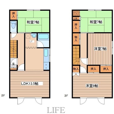 厚別西3-4　4LDKの物件間取画像